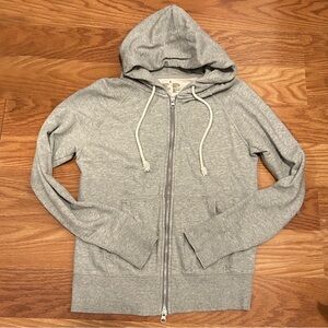 Cotton grey zip up hoodie